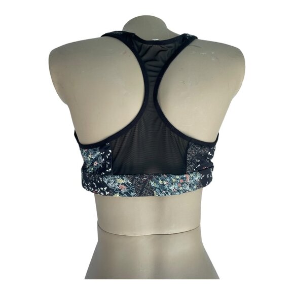 Lululemon Speed Up Sports Bra Assemblage Alpine White Multi/Black Size 12 - Picture 4 of 7